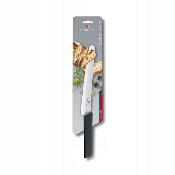 Nůž na chléb a koláče Victorinox Swiss Modern 22 cm černý