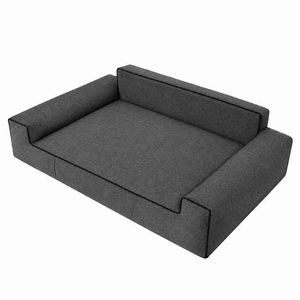 Pelíšek pro psy SIENNA INARI černý L, XL, XXL Rozměr: L-75x53 cm