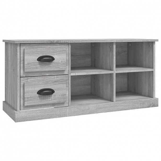 vidaXL TV skříňka šedá sonoma 102 x 35,5 x 47,5 cm kompozitní dřevo
