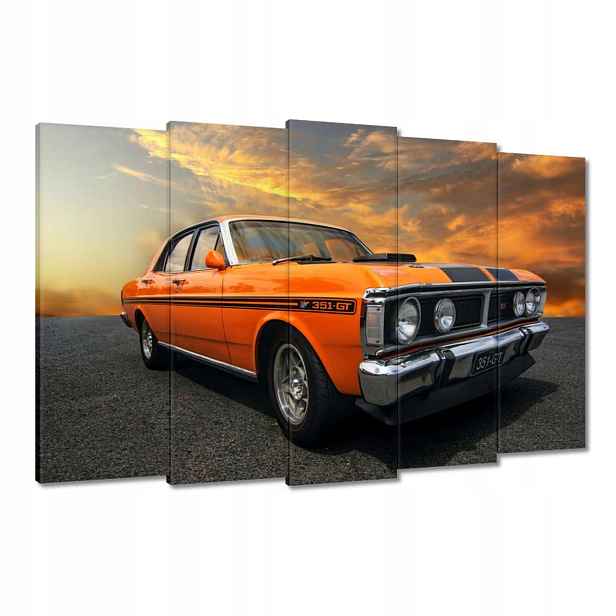 Obrazy 150x95 Oranžová Klasika Auto