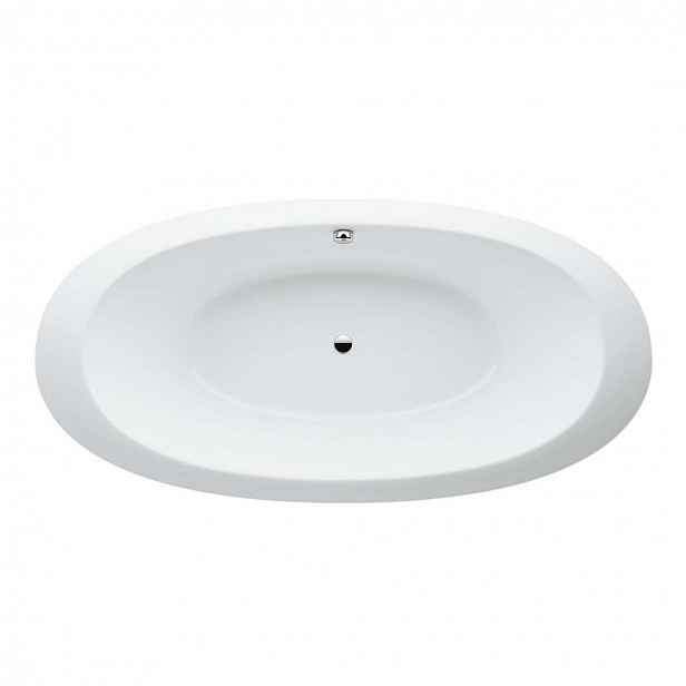 Laufen Il Bagno Alessi One - Vestavná vana 203x102 cm, s masážním systémem, LED osvětlením a senzorem, dezinfekcí, bílá H2439700006951