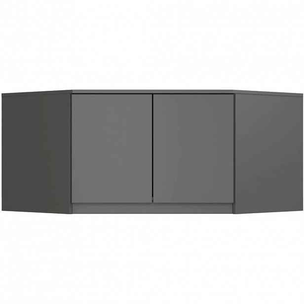 Rohový nástavec na skříň LOTA 100 cm - šedý