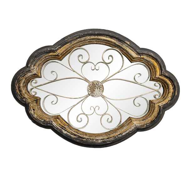 Zdobené vintage zrcadlo Dafne v dřevěném rámu - 70*6*100 cm Clayre & Eef
