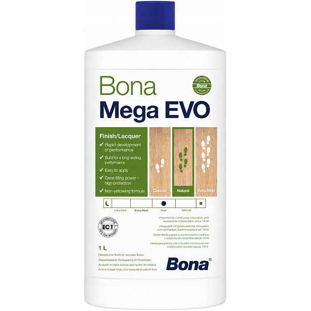 Bona Evo Mat 1L vodní lak na dřevěné podlahy