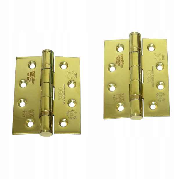 Dveřní závěs splétaný 102x76x3 mm nerez zlatý x2