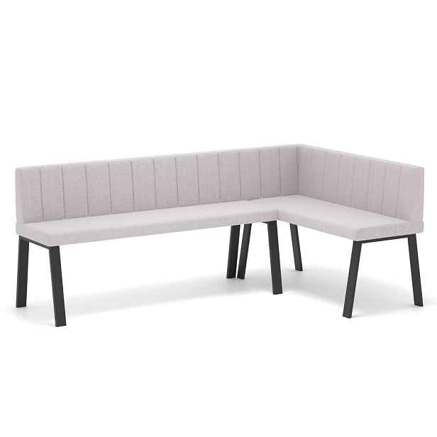 Idohome ROHOVÁ LAVICE MONO Y pravá tkanina prošívaná, 142/196 cm, béžová