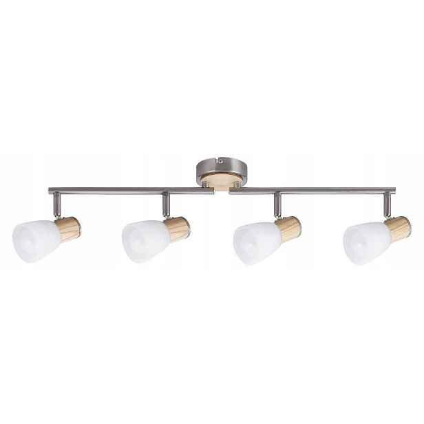 Skandinávská chromovaná reflektorová lampa Gavin do obývacího pokoje Rabalux