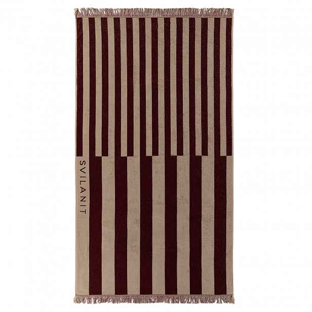 Svilanit velká prémiová plážová osuška Double Stripes, 100 x 180 cm