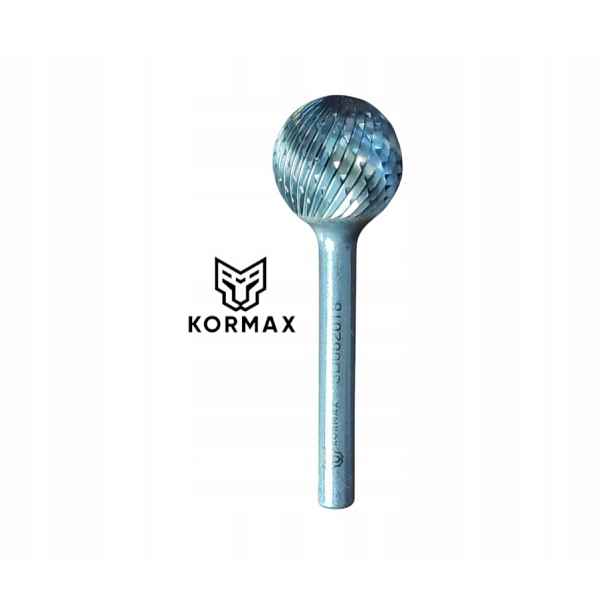 Fréza rotační pilník kulový 25x21x65x6 mm na kov z karbidu Kud Kormax