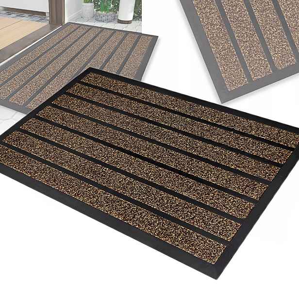 Rohožka Pod Vnější Dveře Velká 90X60 Vstupní Hnědá Rohož