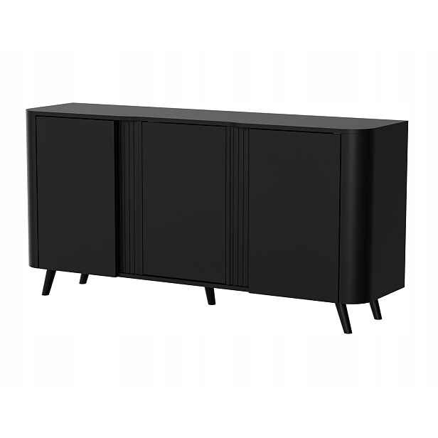 HALMAR Komoda Volare 3D 151 cm matná černá