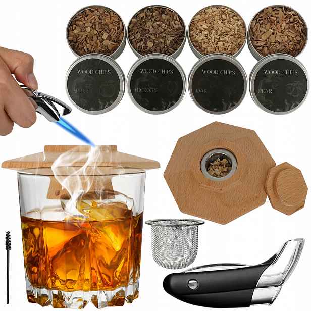 Sada Na Uzení Whisky S Nářadím Dárek Pro Muže Trvanlivá