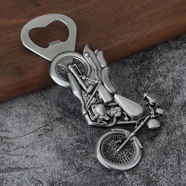 TEMU Otvírák na láhve na motocykl ze zinkové slitiny, retro otvírák na pro motocykly, přeshraniční