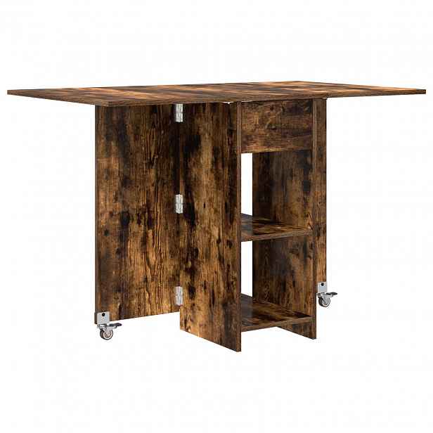 vidaXL Jídelní stůl 115 x 70 x 75 cm Kompozitní dřevo Kouřový dub