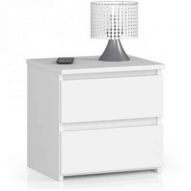 Noční stolek CL2 40 cm - bílá