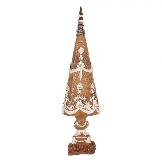 Dekorace perníkový stromek Gingerbread Tree - Ø 10*39 cm Clayre & Eef