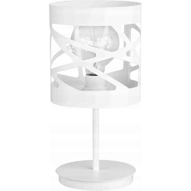 Dekorativní bílá designová stolní lampa do ložnice Sigma