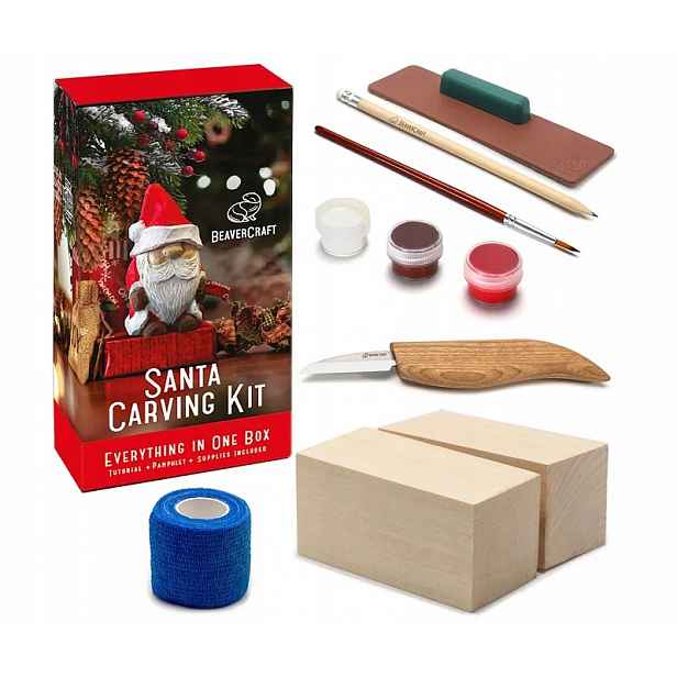 Řezbářský set pro vyřezávání Beavercraft Mikuláš DIY06