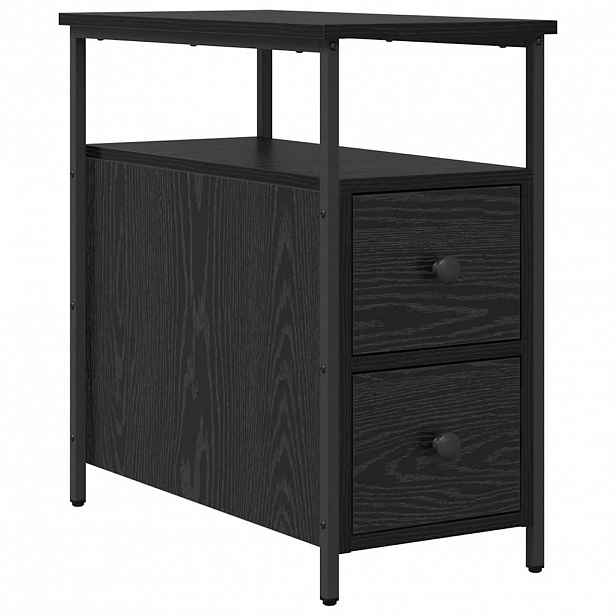 vidaXL Noční skříňka Černý dub 30 x 60 x 60 cm Kompozitní dřevo