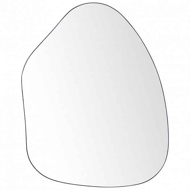 Beliani NÁSTĚNNÉ ZRCADLO Kov černé asymetrické 70/92 cm Puteaux