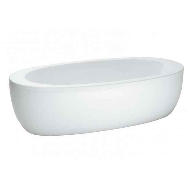 Laufen Il Bagno Alessi One - Volně stojící vana 203x102 cm, s masážním systémem, LED osvětlením a senzorem, bílá H2419700006751