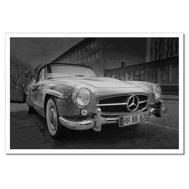 Plakáty v rámu 60x40 Mercedes Křídlo Auto