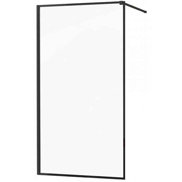 MEXEN - KIOTO Sprchová zástěna WALK-IN 60x200 cm 8 mm, černá, černý profil 800-060-101-70-70