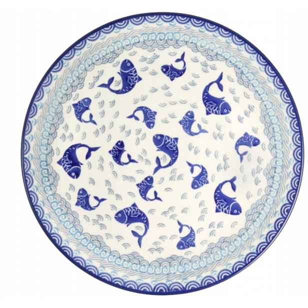 Obědový talíř Umělecký Bolesławiec 1. druh ø 26,5 cm B12DEK2372X