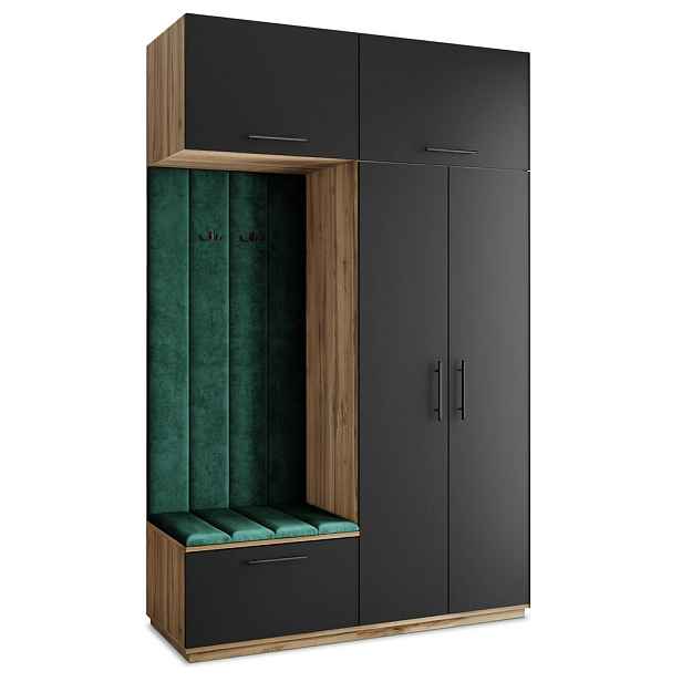 MASSENO MODERNÍ PŘEDSÍŇOVÁ SESTAVA REMA, 150/240/60 cm, dub Wotan
