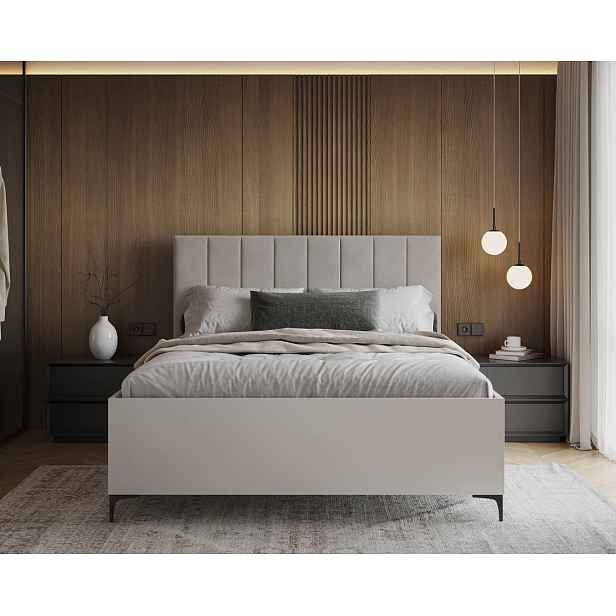 FDM Postel Sierra se zvedacím roštem Trinity krémová/bílá, velikost 180x200