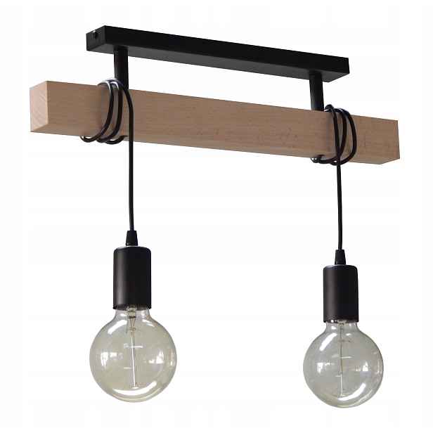Kuchyňská Lampa Na Strop Ostrov Bar Bufet Stropní Svítidlo Led Lustr E27 Dřevěná