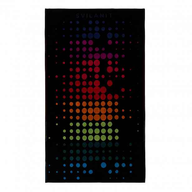 Svilanit velká prémiová plážová osuška Rainbow, 100 x 180 cm