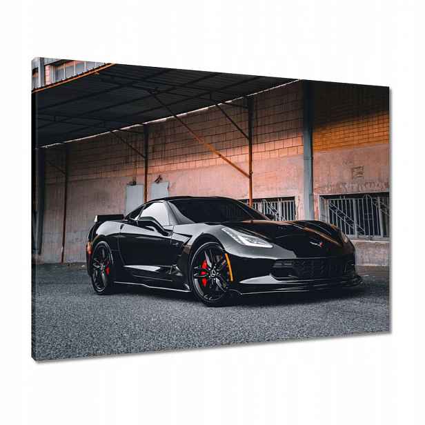 Obrazy 80x60 Černý sportovní automobil