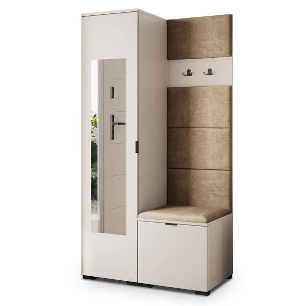 MASSENO MODERNÍ PŘEDSÍŇOVÁ SESTAVA VIRA, 95/181/51 cm, kašmírová