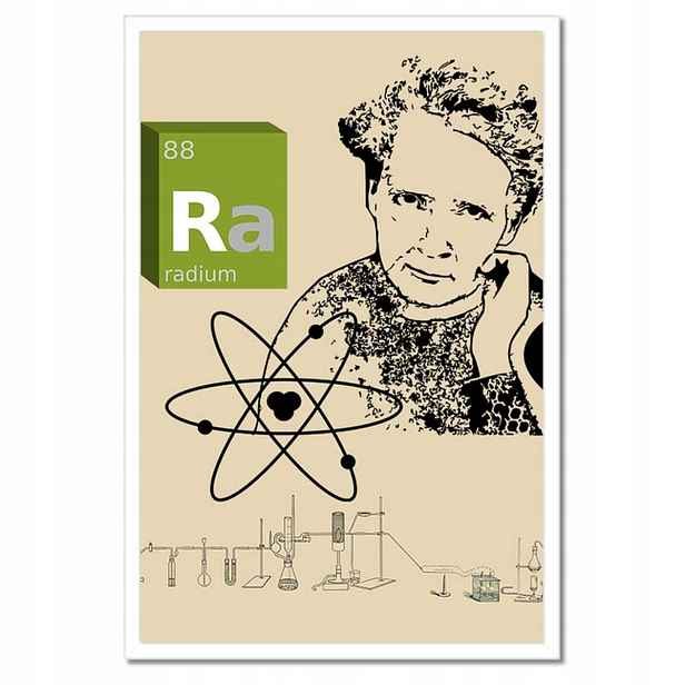 Plakáty v rámu 40x60 Maria Skłodowska-Curie