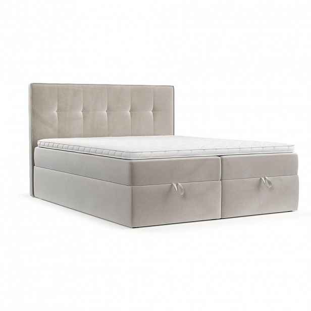 AltaBeds POSTEL BOXSPRING TIVRA 200/200 Světle béžová
