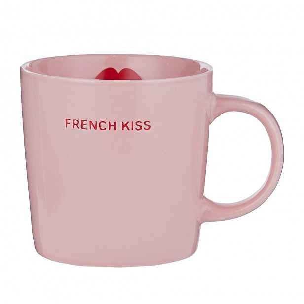 Butlers GOOD VIBES Hrnek "French kiss"  400 ml - růžová