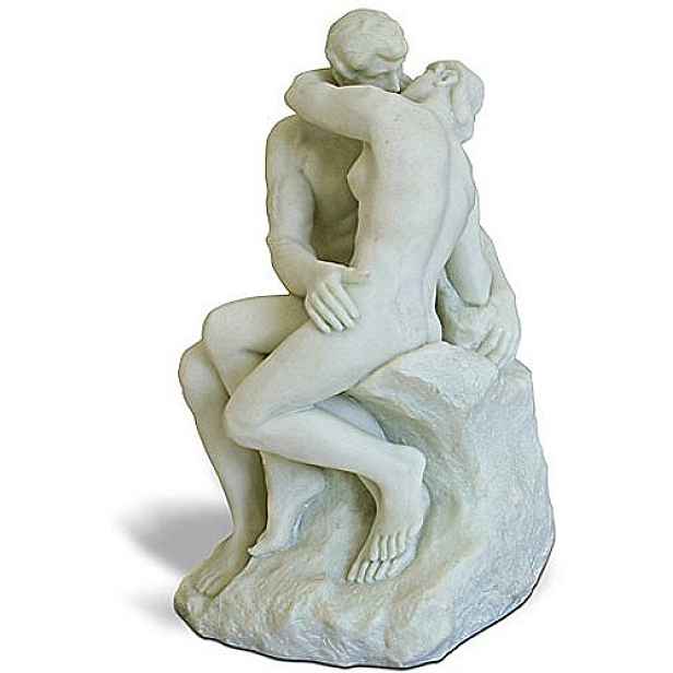 Figurka Polibek August Rodin, Parastone 14 cm bílá