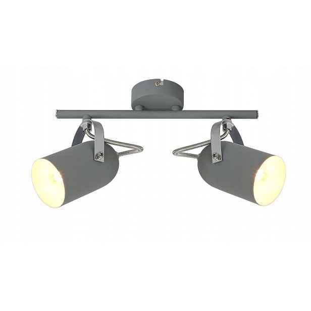 Lampa šedá lišta 2X40W E14 Gray Candellux