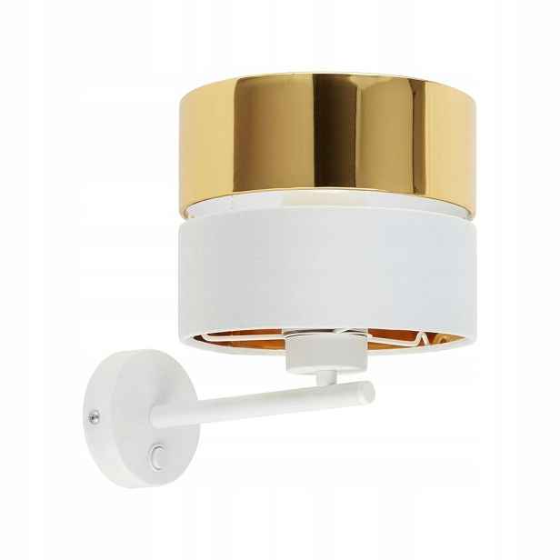 Nástěnné svítidlo Hilton Bílé/Zlaté Tk Lighting