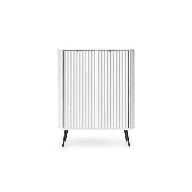 Piaski Komoda Zova 103 cm bílá/černá