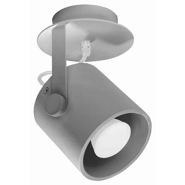Sollux Lighting Stropní svítidlo s nastavitelnou šedou spotovou lampou