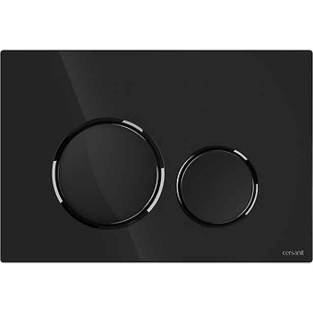 Splachovací tlačítko pro Wc Cersanit Luna Černý Gun Metal K97-0582