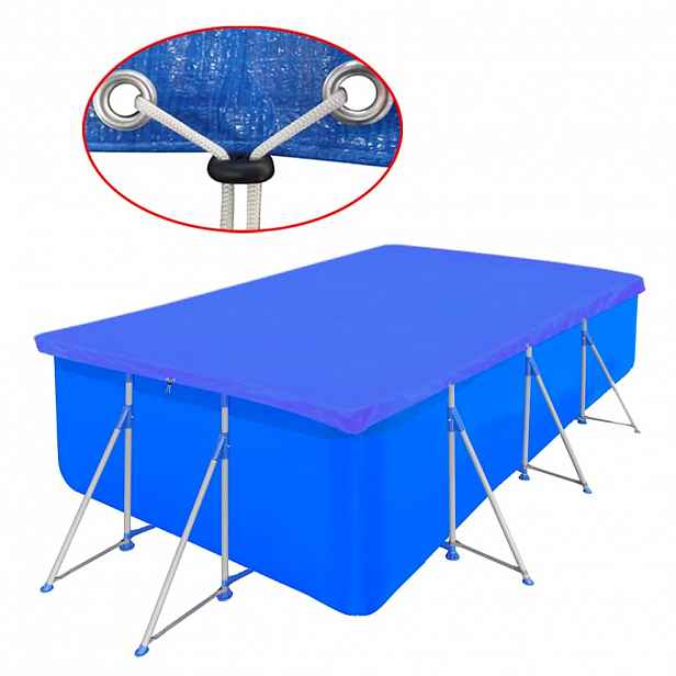 vidaXL Kryt na bazén PE obdélníkový 90 g/m2 400 x 207 cm