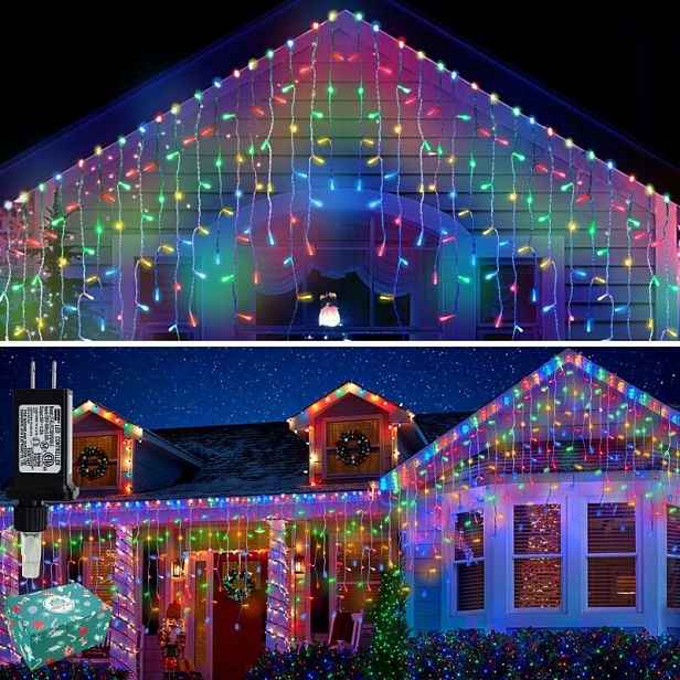 Rampouchy 300 Led Multicolor Vícebarevné MIX Záclona Programátor Lampičky 11 M