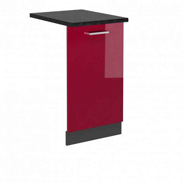 Vicco ČELNÍ PANEL MYČKY R-Line Červená vysoký lesk 45 cm , PD Antracit