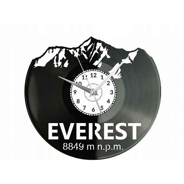Everest Himaláje Hora Nepál Nástěnné hodiny Vinylová deska Moderní Dekorac