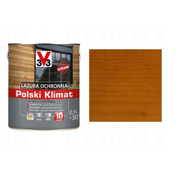 Lazura V33 Polský Klima 10 let Borovice Skandy. 2,5L