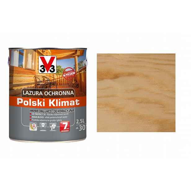 Lazura V33 Polský Klima 7 let Bezbarvý 2,5L