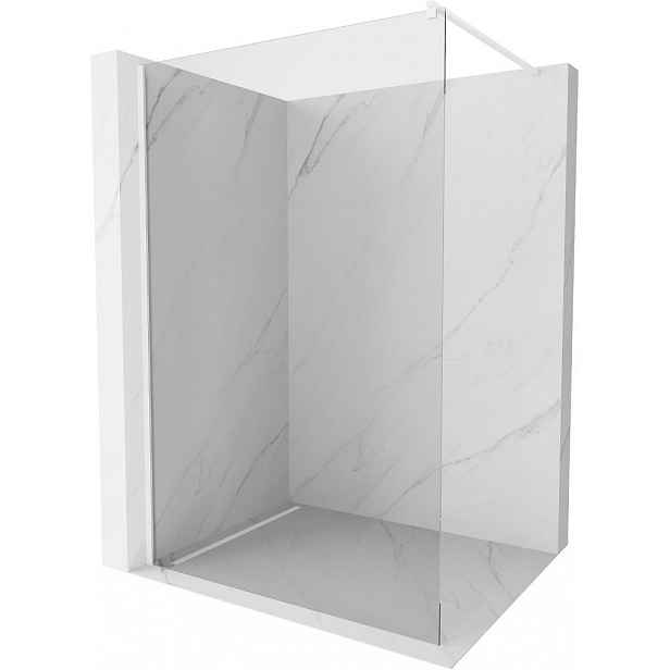 MEXEN - Kioto Sprchová zástěna WALK-IN 65 x 200, transparent 8 mm, bílá 800-065-101-20-00